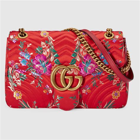 gucci bag with flowers